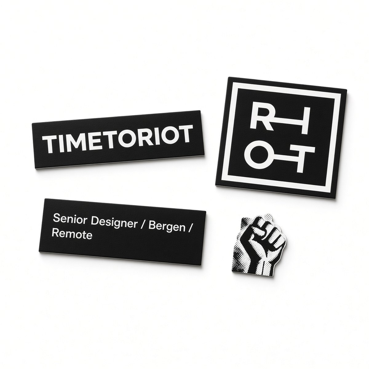 TIMETORIOT Magnets — Set of 4